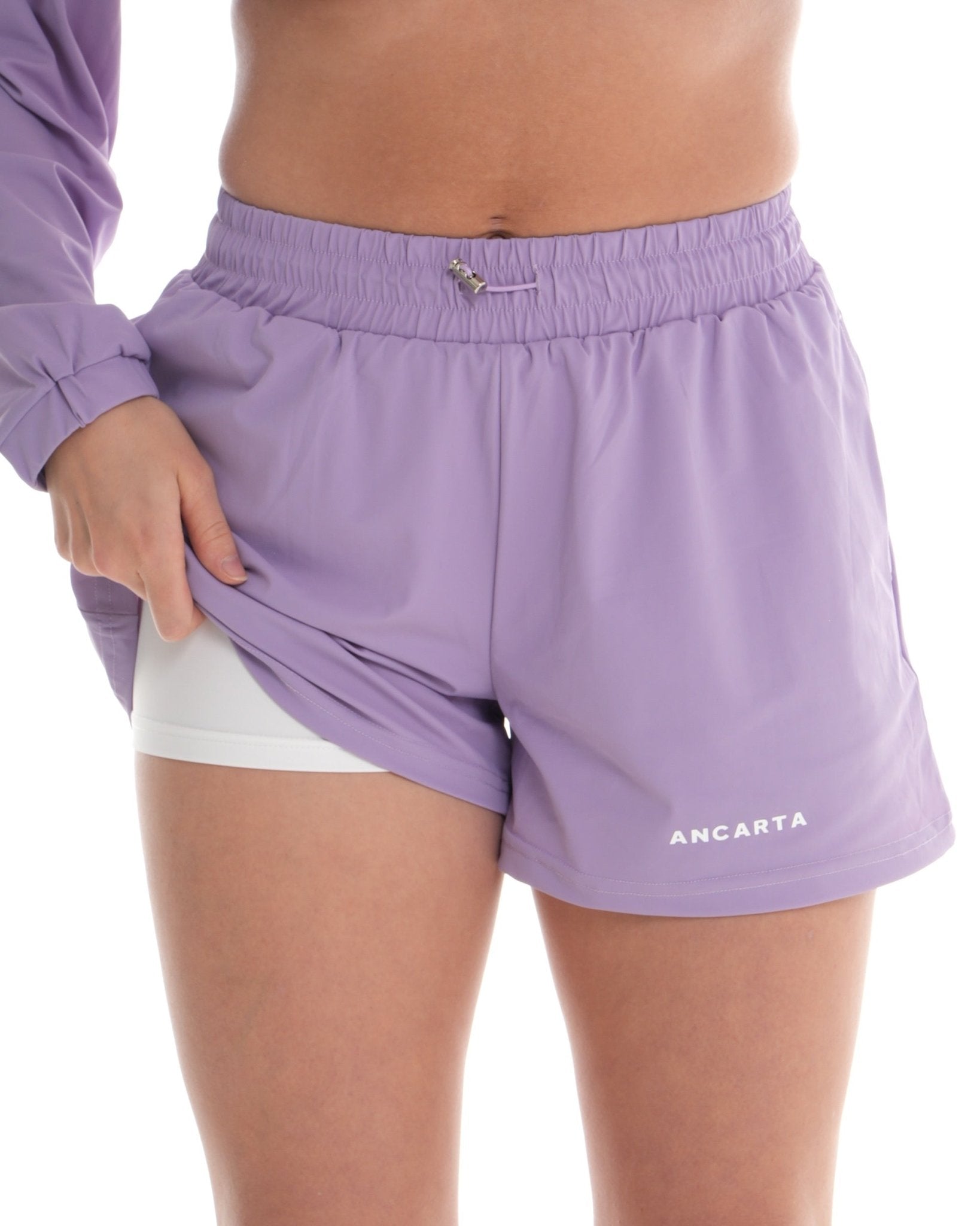 Pace Shorts – Lilac activewear by ANCARTA – Australian athleisure brand