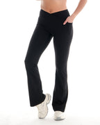 Refine Flared Leggings – Midnight activewear by ANCARTA – Australian athleisure brand