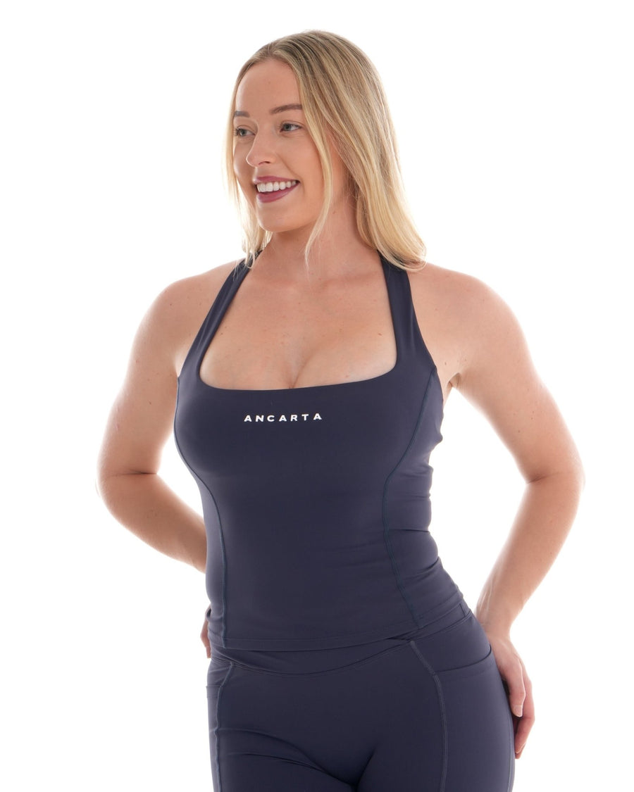 Refine Tank – Deep Ocean activewear by ANCARTA – Australian athleisure brand