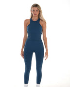 Skye Leggings – Storm Navy activewear by ANCARTA – Australian athleisure brand