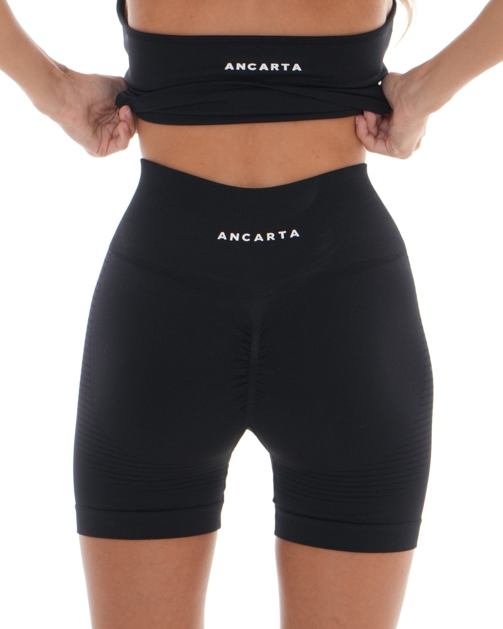 Skye Shorts – Black activewear by ANCARTA – Australian athleisure brand