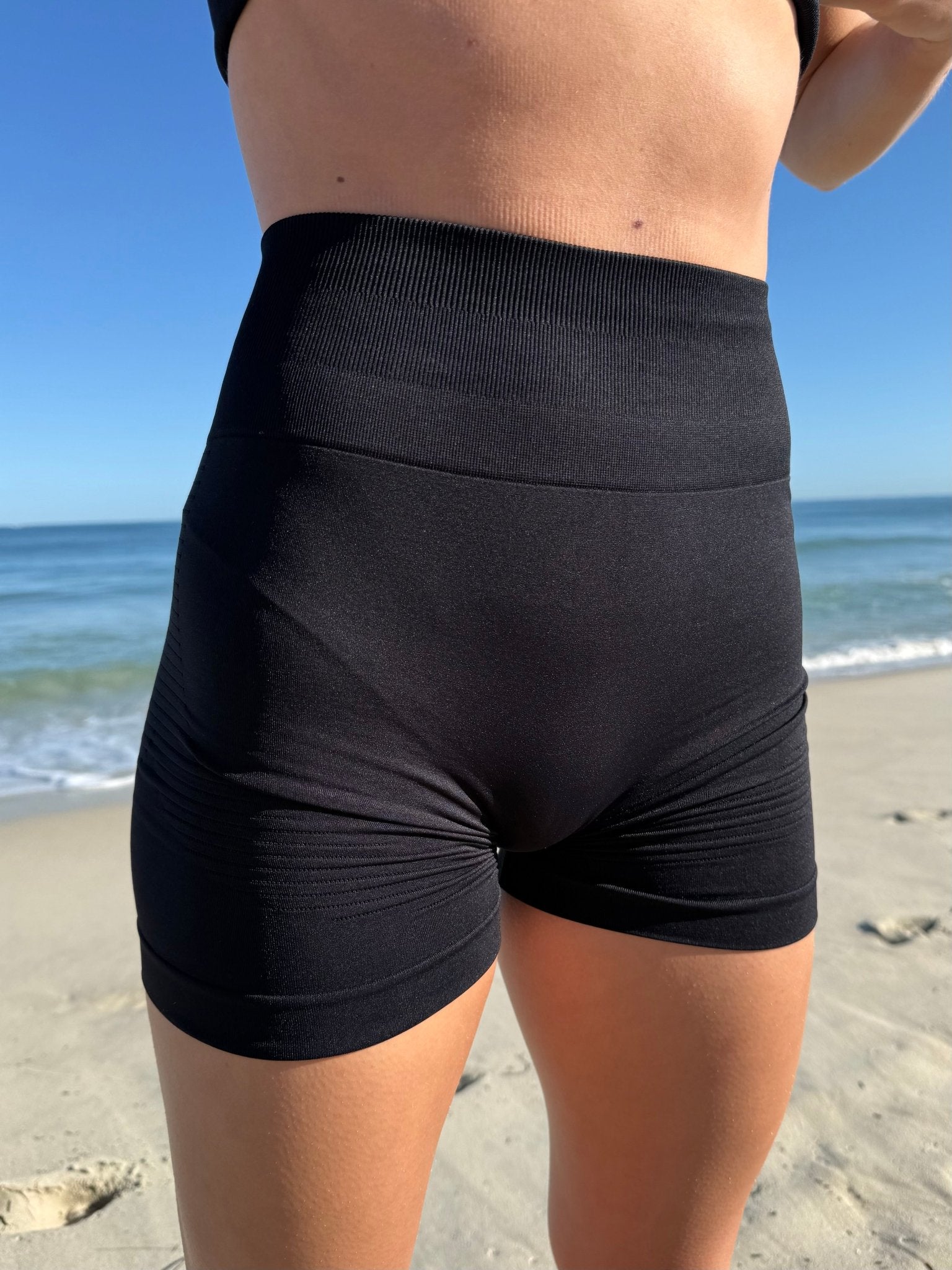 Skye Shorts – Black activewear by ANCARTA – Australian athleisure brand
