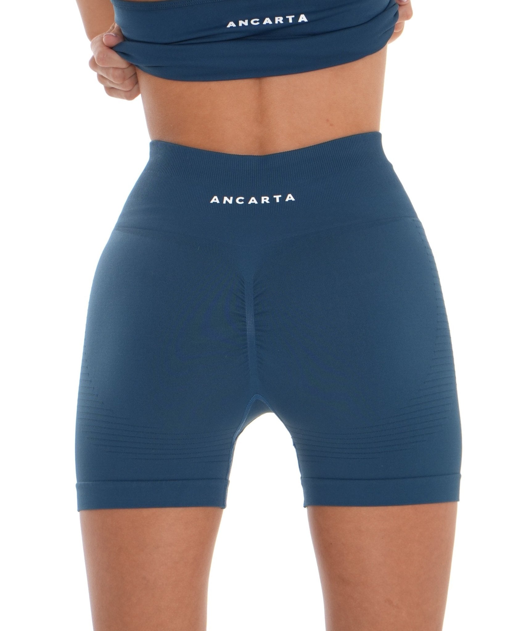 Skye Shorts – Storm Navy activewear by ANCARTA – Australian athleisure brand