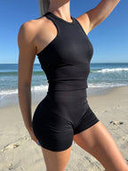 Skye Tank – Black activewear by ANCARTA – Australian athleisure brand