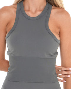Skye Tank – Slate activewear by ANCARTA – Australian athleisure brand