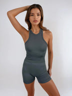 Skye Tank – Slate activewear by ANCARTA – Australian athleisure brand