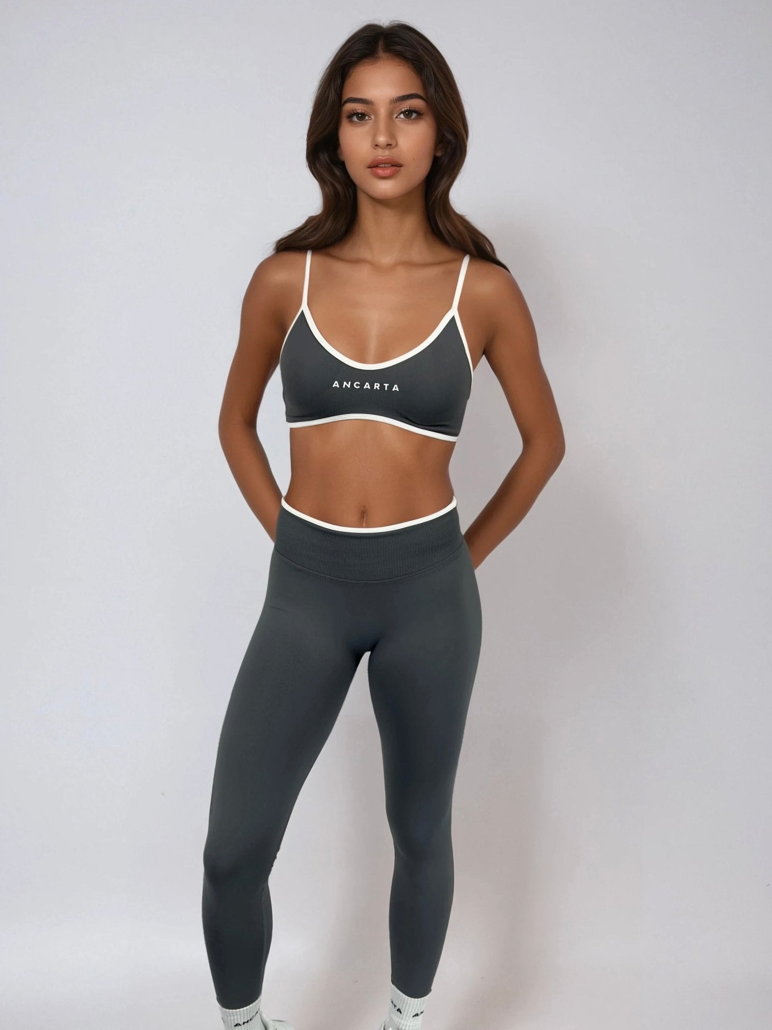 Vital 3 - Piece Set — Soft Slate activewear by ANCARTA – Australian athleisure brand