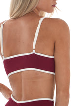 Vital Bra – Deep Cherry activewear by ANCARTA – Australian athleisure brand