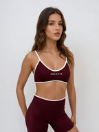 Vital Bra – Deep Cherry activewear by ANCARTA – Australian athleisure brand