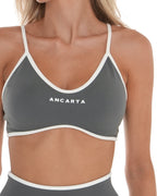 Vital Bra – Soft Slate activewear by ANCARTA – Australian athleisure brand