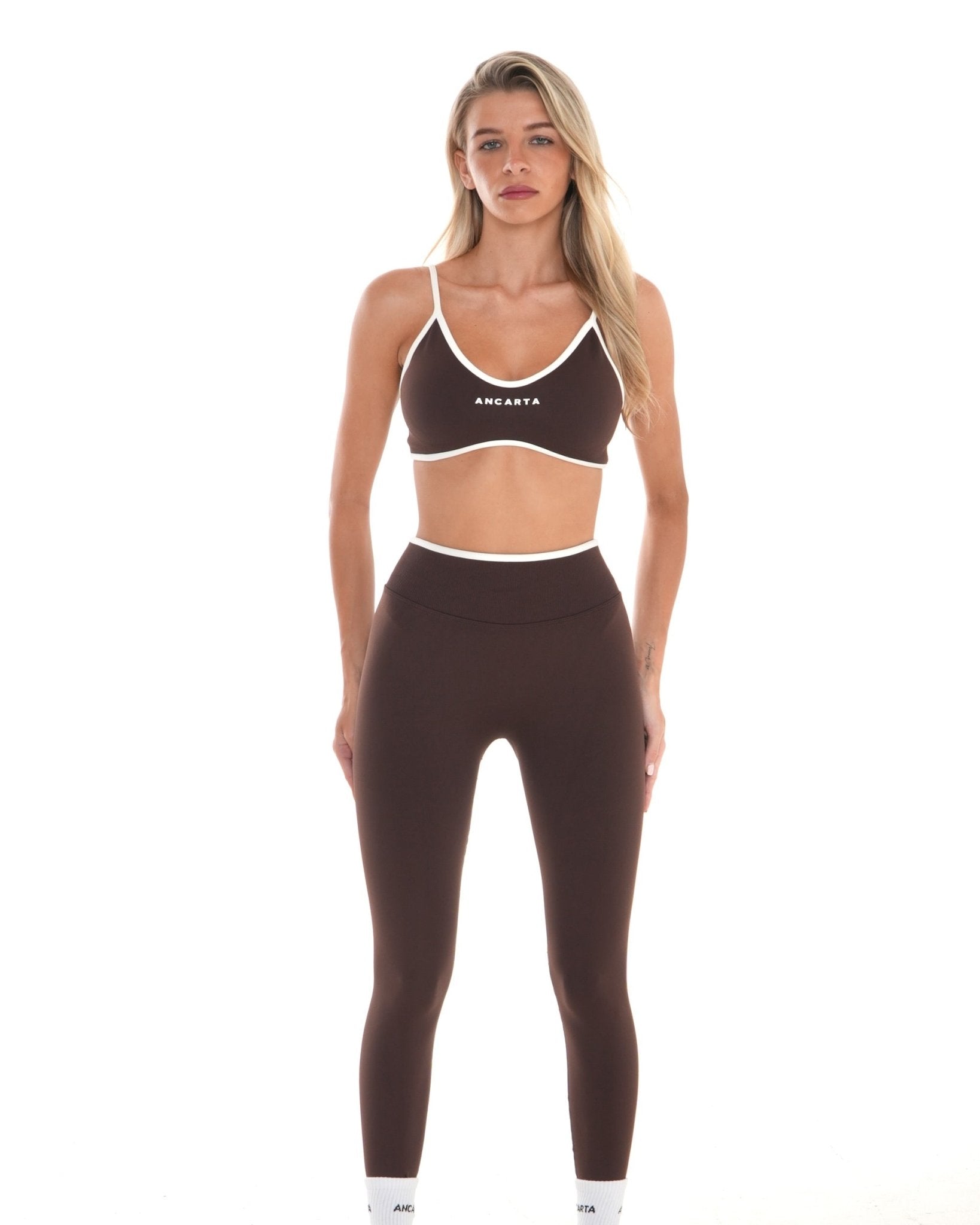 Vital Leggings – Coffee activewear by ANCARTA – Australian athleisure brand