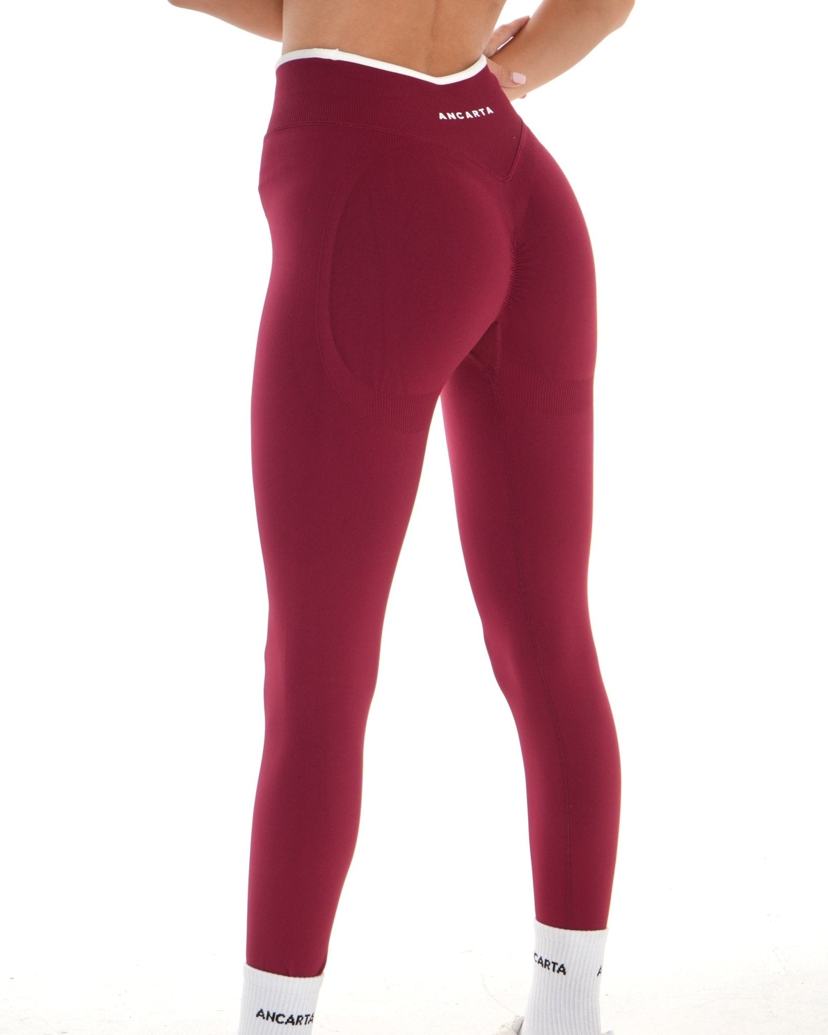 Vital Leggings – Deep Cherry activewear by ANCARTA – Australian athleisure brand