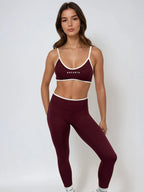 Vital Leggings – Deep Cherry activewear by ANCARTA – Australian athleisure brand