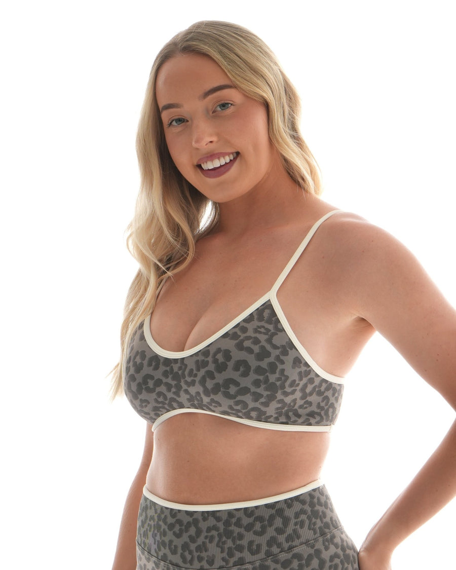 Soutien-gorge Vital Leopard – Gris