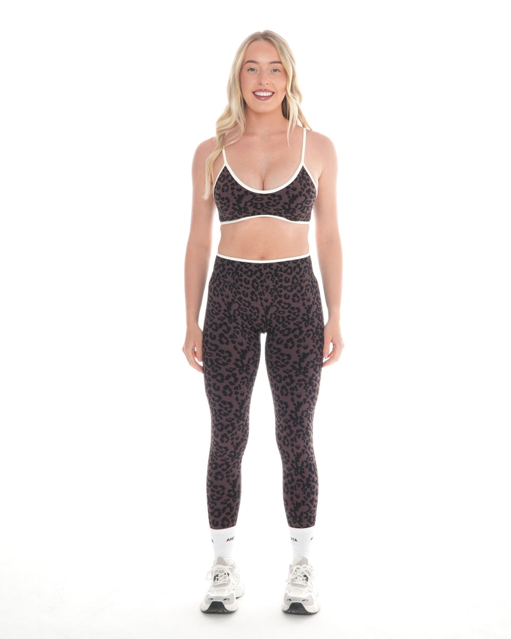 Vital Leopard Leggings – Brown activewear by ANCARTA – Australian athleisure brand