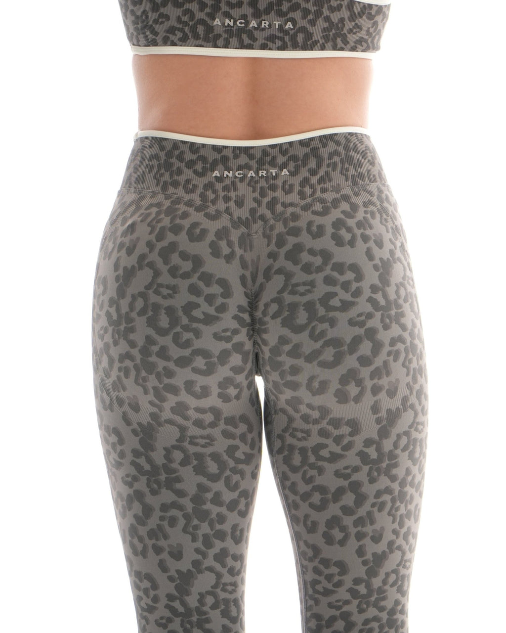 Vital Leopard Leggings – Grey activewear by ANCARTA – Australian athleisure brand