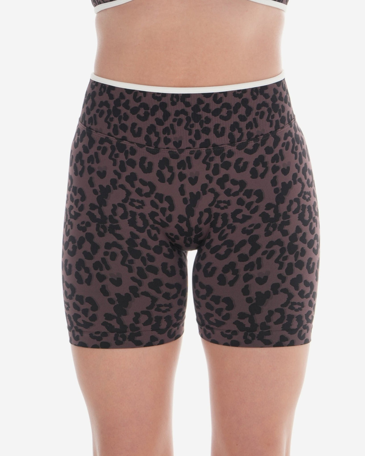 Vital Leopard Shorts – Brown activewear by ANCARTA – Australian athleisure brand