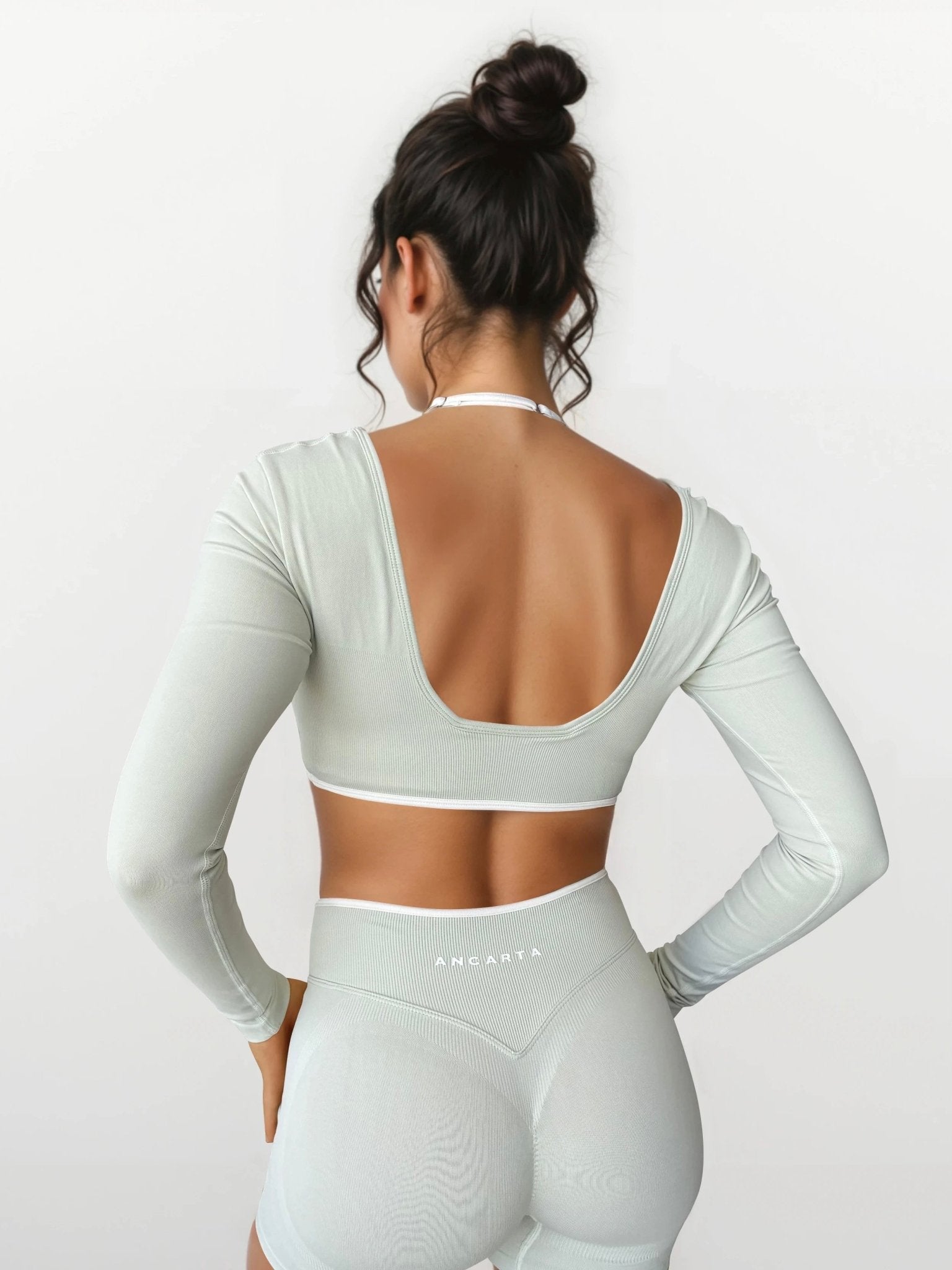 Vital Long Sleeve Crop - Sage activewear by ANCARTA – Australian athleisure brand