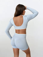 Vital Long Sleeve Crop — Salt Air activewear by ANCARTA – Australian athleisure brand