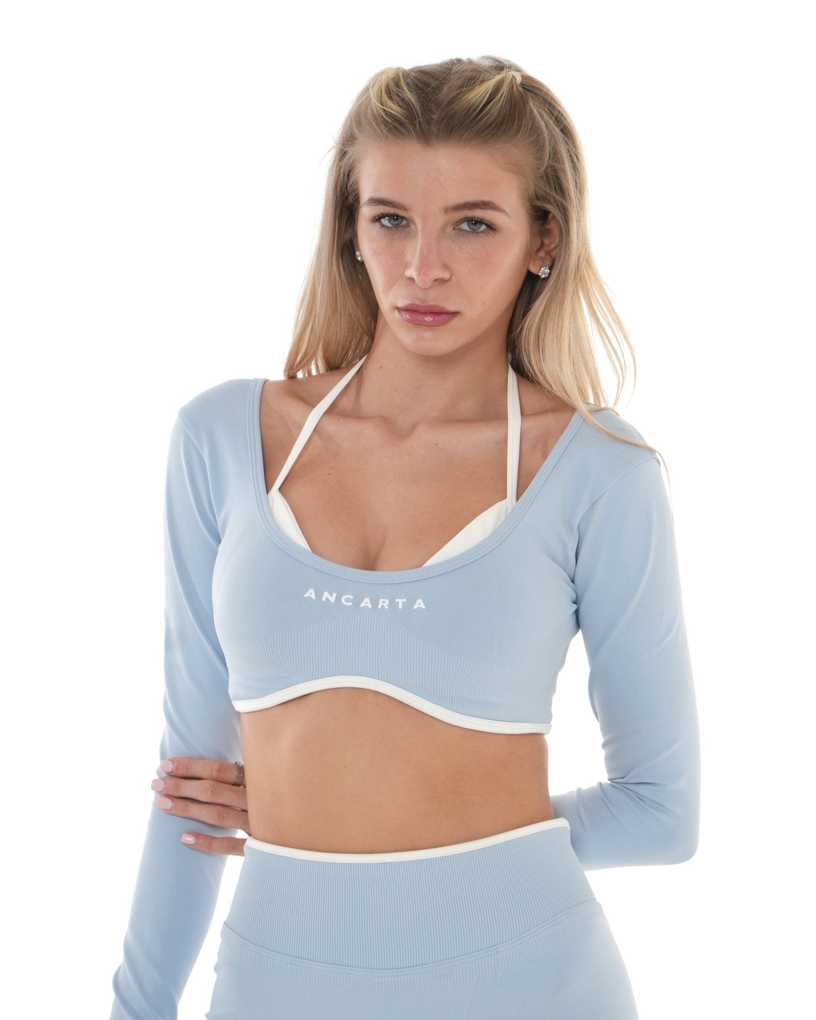 Vital Long Sleeve Crop - Salt Air activewear by ANCARTA – Australian athleisure brand