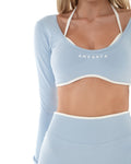 Vital Long Sleeve Crop - Salt Air activewear by ANCARTA – Australian athleisure brand