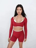 Vital Long Sleeve Crop — Wild Ember activewear by ANCARTA – Australian athleisure brand