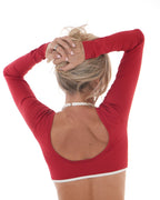 Vital Long Sleeve Crop - Wild Ember activewear by ANCARTA – Australian athleisure brand