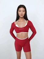Vital Long Sleeve Crop — Wild Ember activewear by ANCARTA – Australian athleisure brand