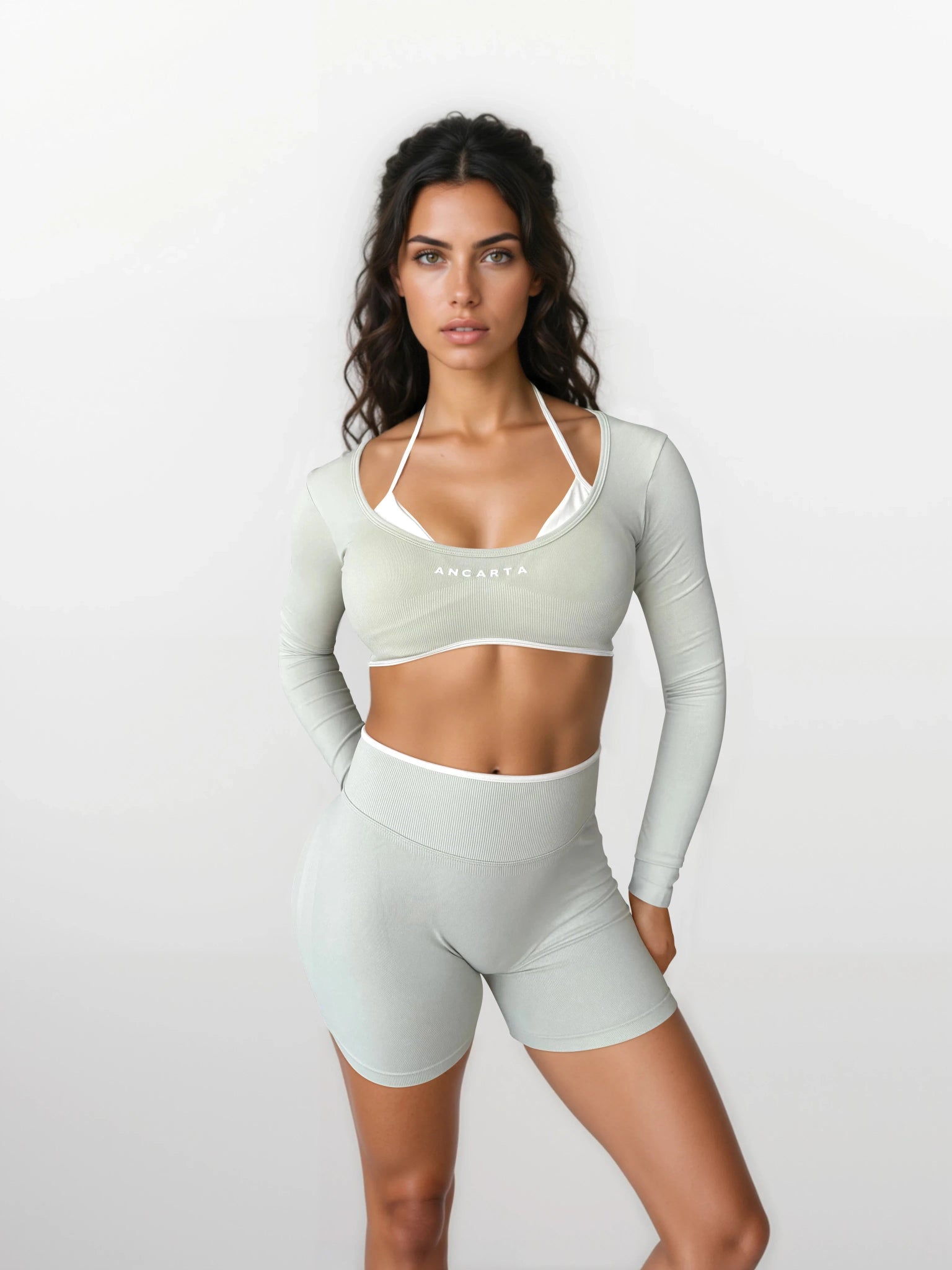Vital Shorts – Sage activewear by ANCARTA – Australian athleisure brand
