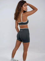 Vital Shorts – Soft Slate activewear by ANCARTA – Australian athleisure brand