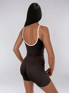 Vital Tank – Coffee activewear by ANCARTA – Australian athleisure brand