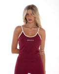 Vital Tank – Deep Cherry activewear by ANCARTA – Australian athleisure brand