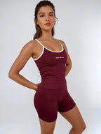 Vital Tank – Deep Cherry activewear by ANCARTA – Australian athleisure brand