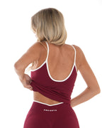 Vital Tank – Deep Cherry activewear by ANCARTA – Australian athleisure brand