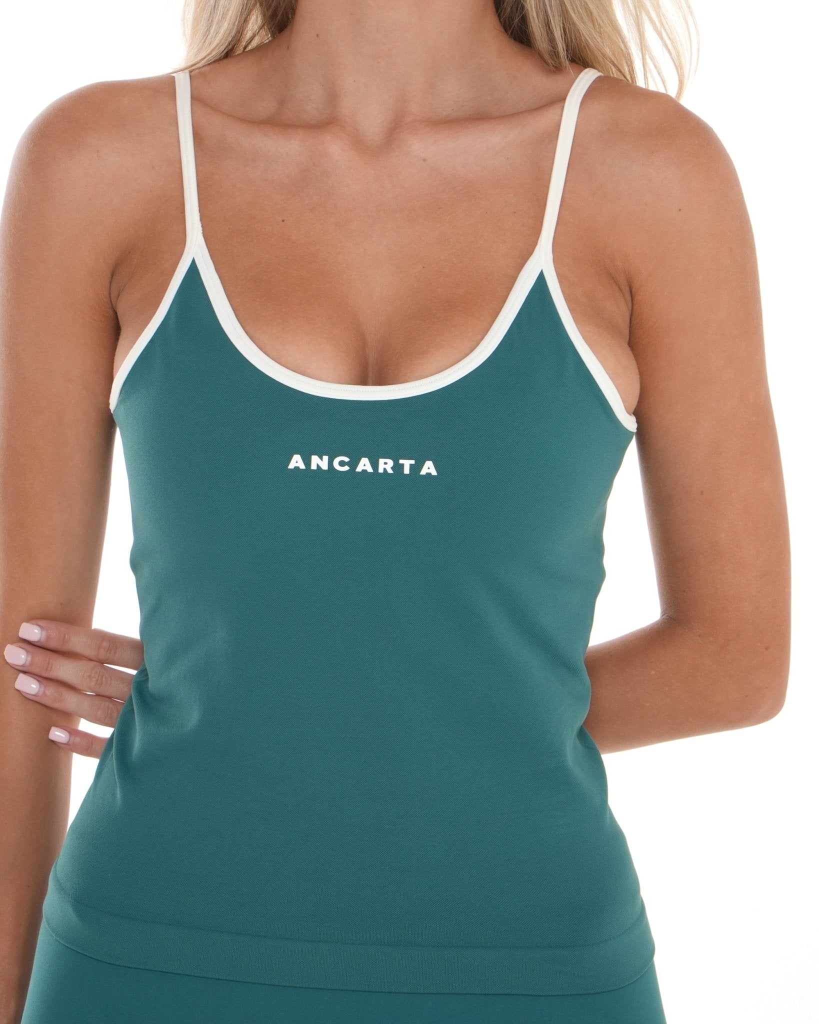 Vital Tank – Deep Teal activewear by ANCARTA – Australian athleisure brand