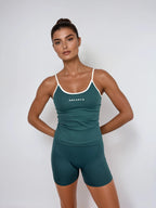 Vital Tank – Deep Teal activewear by ANCARTA – Australian athleisure brand