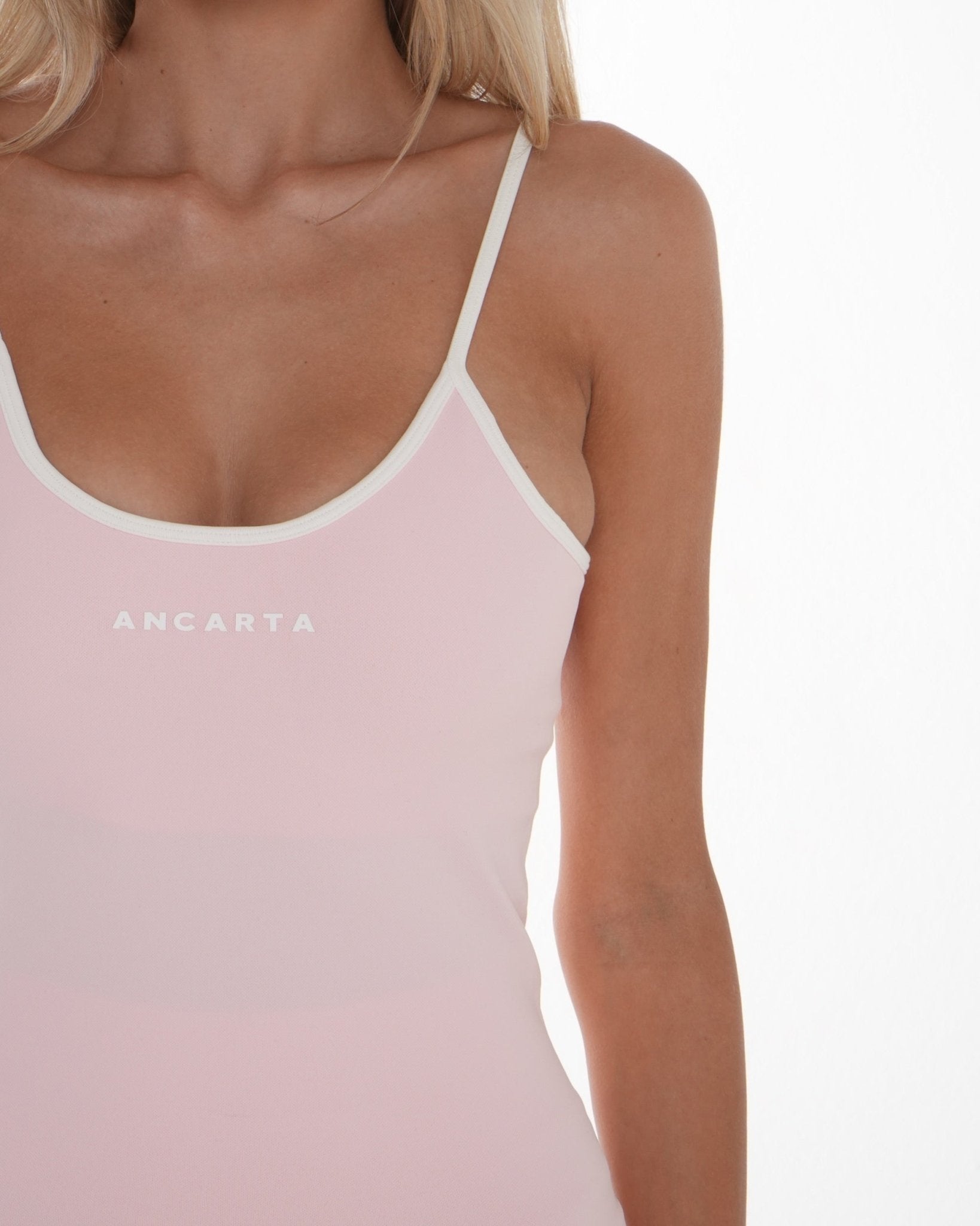 Vital Tank – Soft Pink activewear by ANCARTA – Australian athleisure brand