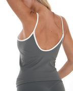 Vital Tank – Soft Slate activewear by ANCARTA – Australian athleisure brand